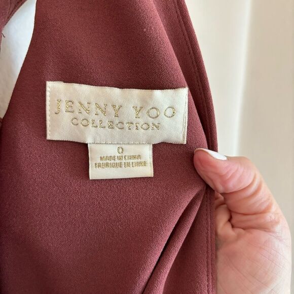 Jenny Yoo Women’s Bridesmaid long Dress Cara in cinnamon rose size 0. Read! - Picture 9 of 12